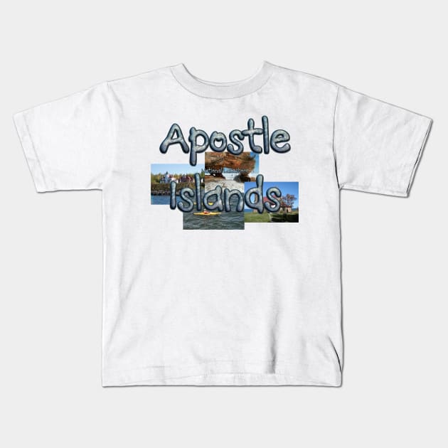 Apostle Islands Kids T-Shirt by teepossible